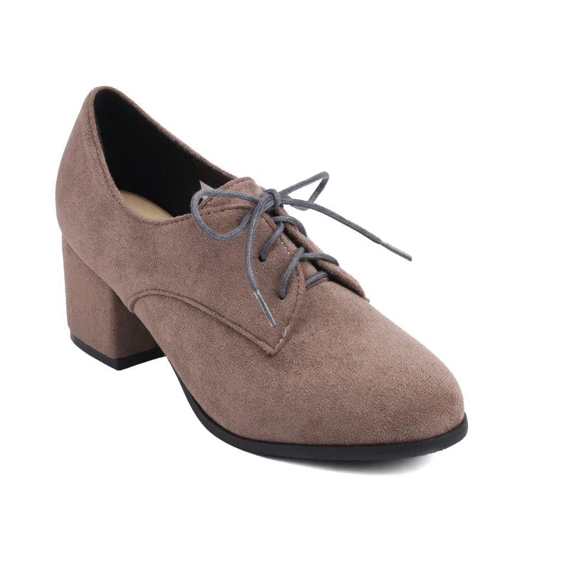 Eleganckie Damskie Buty Na Niskim Obcasie Mokasyny Na Oxford Party Shoes Ladies - Czarny