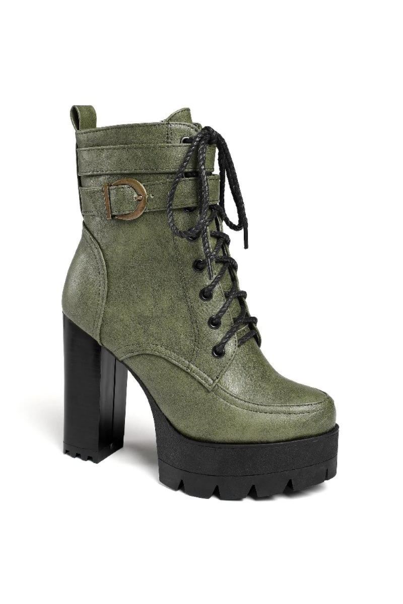 Botki Damskie Buty Punk Motocyklowe Retro Jesienne Zimowe