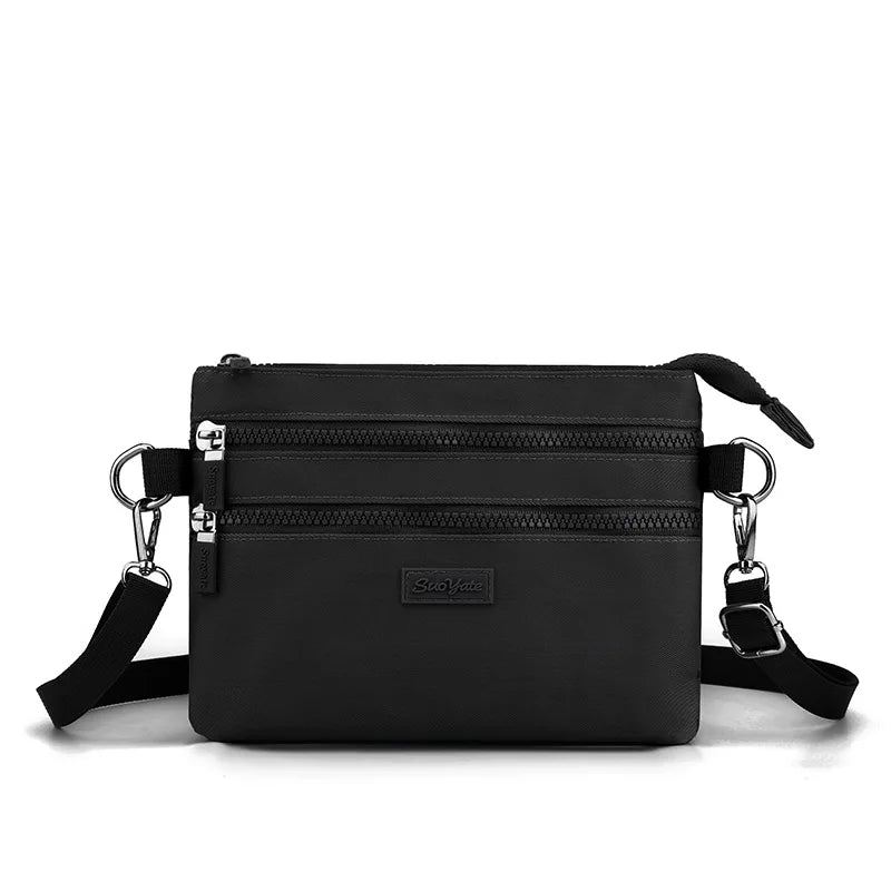 Damskie Mini Torby Na Ramię Mała Torba Listonoszka Typu Crossbody Designerska Kieszeń Damska Wielowarstwowa Etui Na Karty - Czarny