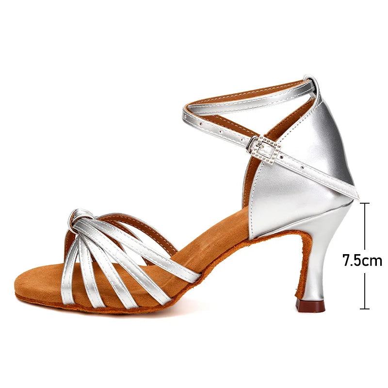 Buty Damskie Do Zawodów W Sali Balowej Sandały Eleganckie - 75 Cm Czarny