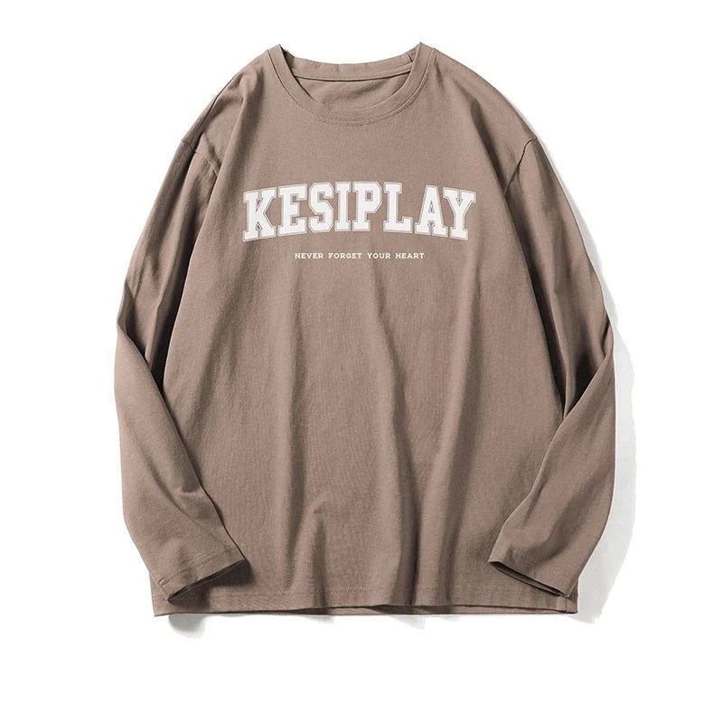 Męska Koszulka Z Długim Rękawem Koszulki Unisex Hip Hop Streetwear Bawełniane Męskie - Czarny